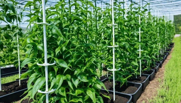 Supporting Capsicum Plants