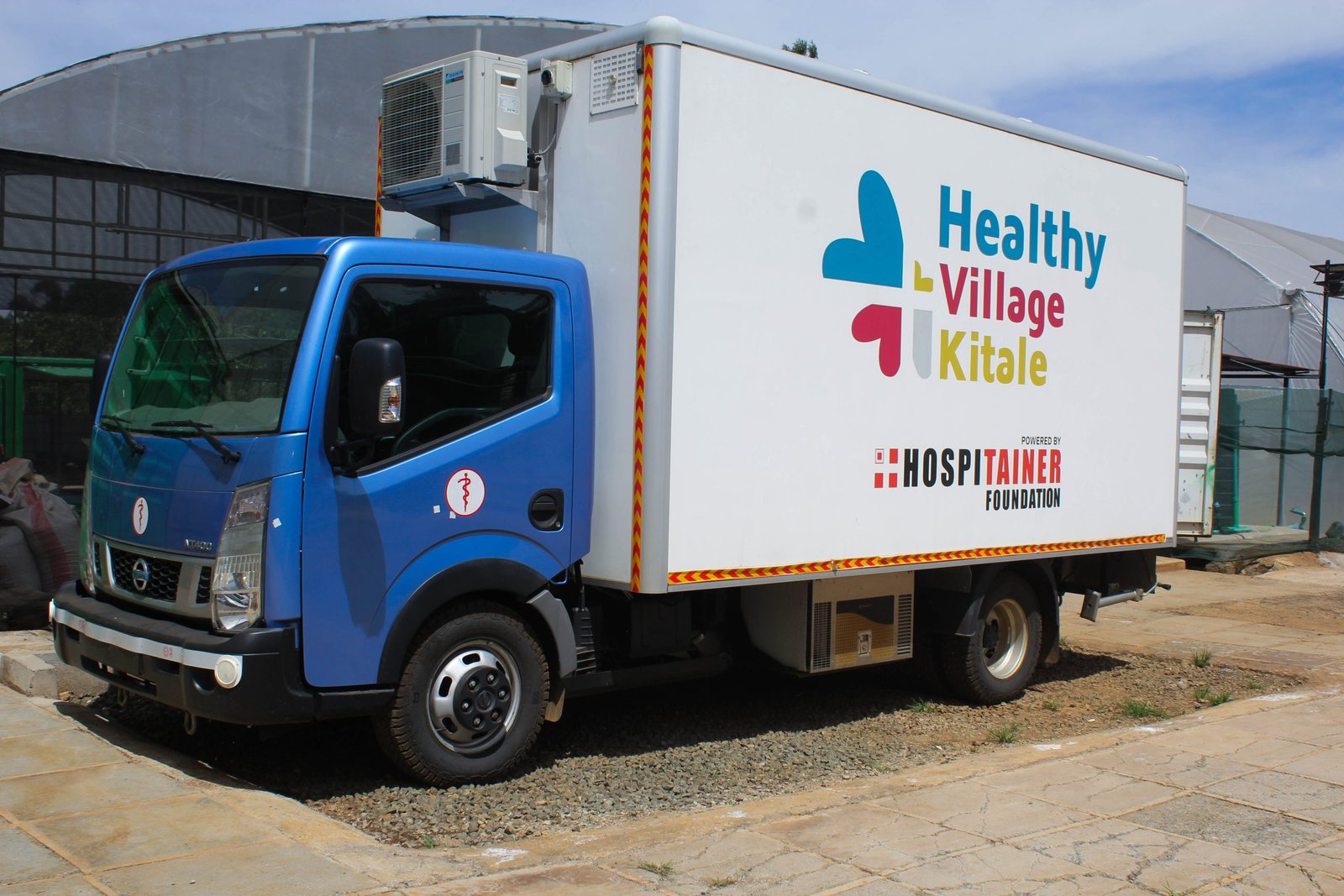 GrowPact Healthy Village mobile clinic and Hospitainer facility