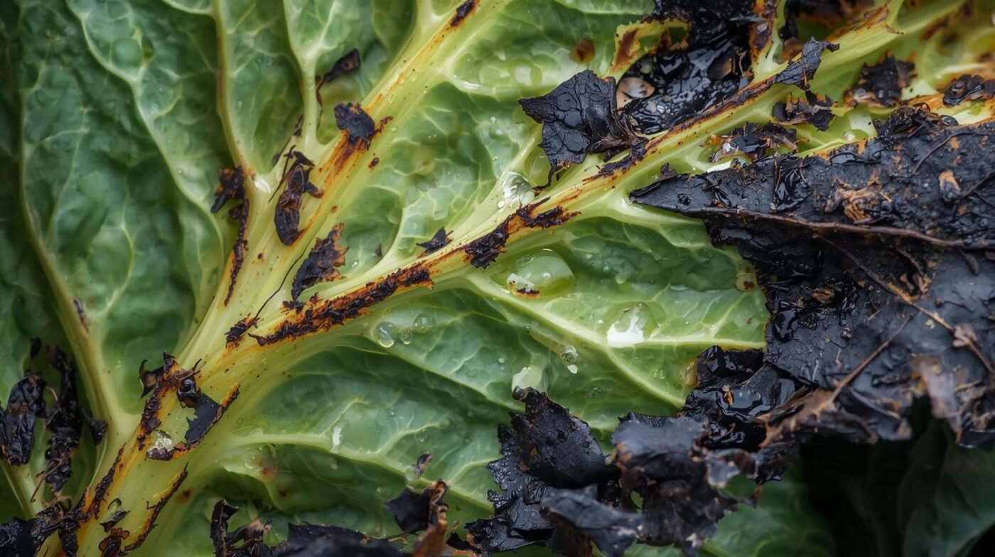 black rot in cabbages